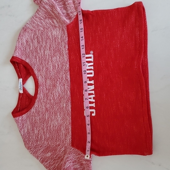 Stanford University Crop Top Long Sleeves Med NUYU - Picture 9 of 10